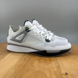 Nike Air Jordan 89 Racer Mens Size 8.5 White Cement Running Shoes AQ3747-100